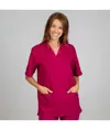 Blusa sanitario unisex scollo a v colori Garys