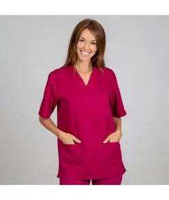 Blusa sanitario unisex scollo a v colori Garys