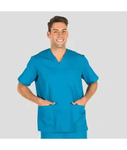 Blusa sanitario unisex scollo a v colori Garys