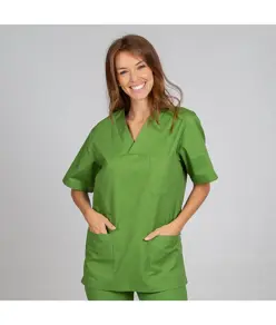 Blusa sanitario unisex scollo a v colori Garys