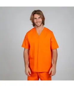 Blusa sanitario unisex scollo a v colori Garys