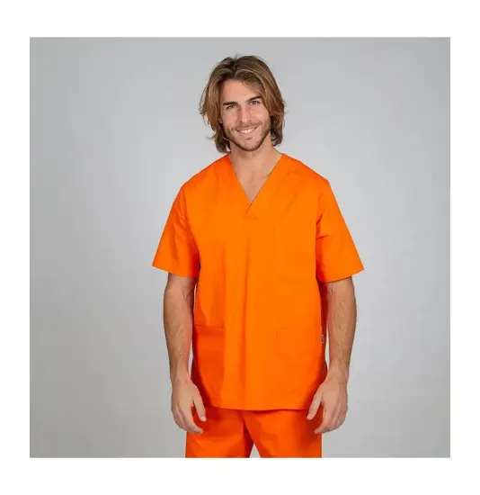 Blusa sanitario unisex scollo a v colori Garys