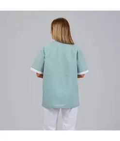 Blusa sanitario unisex scollo a v vichy combinata Garys