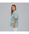 Blusa sanitario unisex scollo a v vichy combinata Garys
