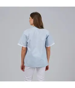 Blusa sanitario unisex scollo a v vichy combinata Garys