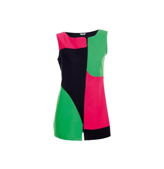 Blusa s/mangas bicolor Garys