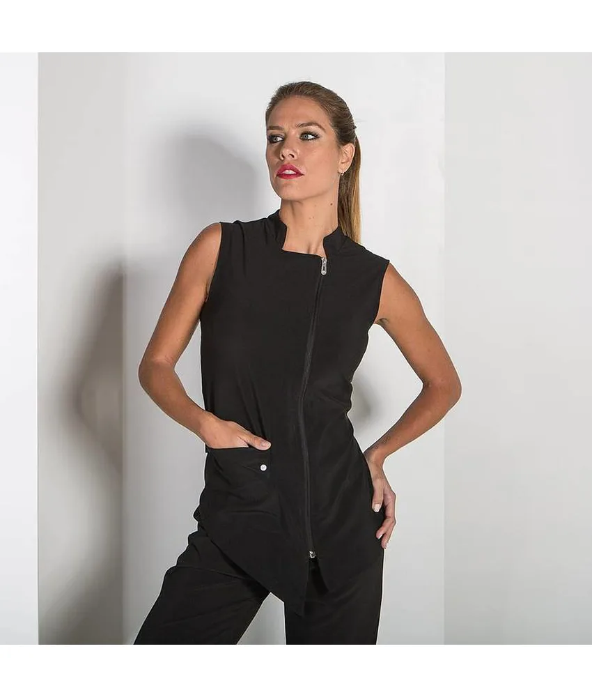 Blusa s/maniche pekin Garys