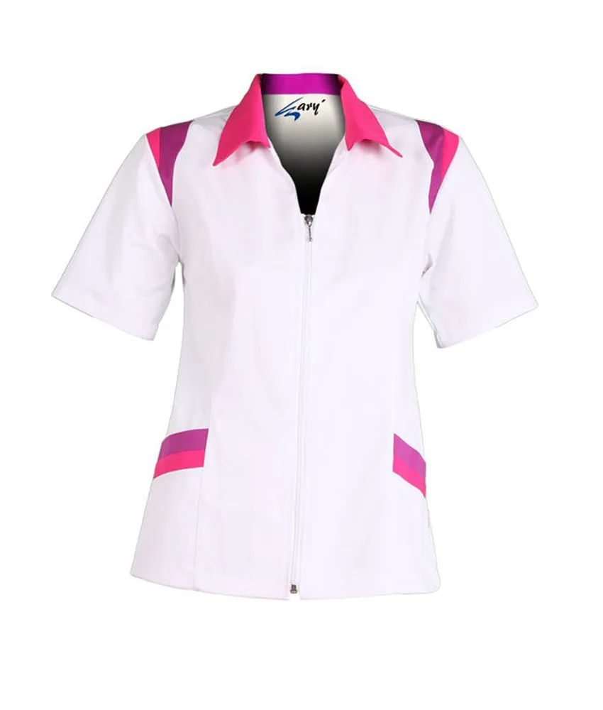Blusa sra m/c cremallera combi Garys