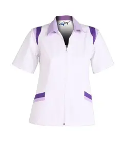 Blusa sra m/c cremallera combi Garys