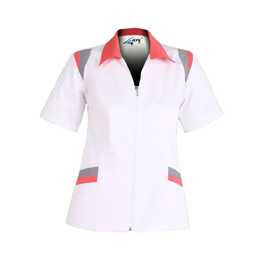 Blusa sra m/c cremallera combi Garys