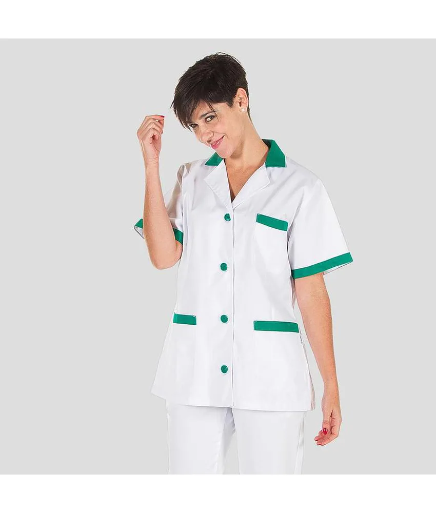 Camice donna corta twill m/c combinata Garys