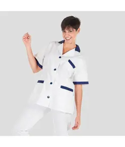 Camice donna corta twill m/c combinata Garys