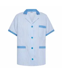 Camice donna corta vichy m/c combinata Garys