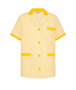 Camice donna corta vichy m/c combinata Garys