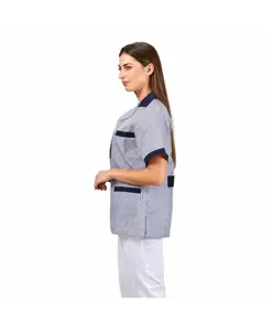 Camice donna corta vichy m/c combinata Garys