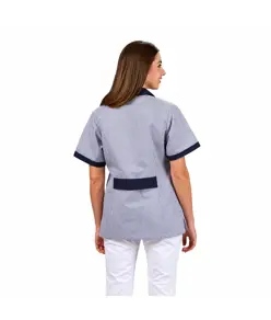 Camice donna corta vichy m/c combinata Garys