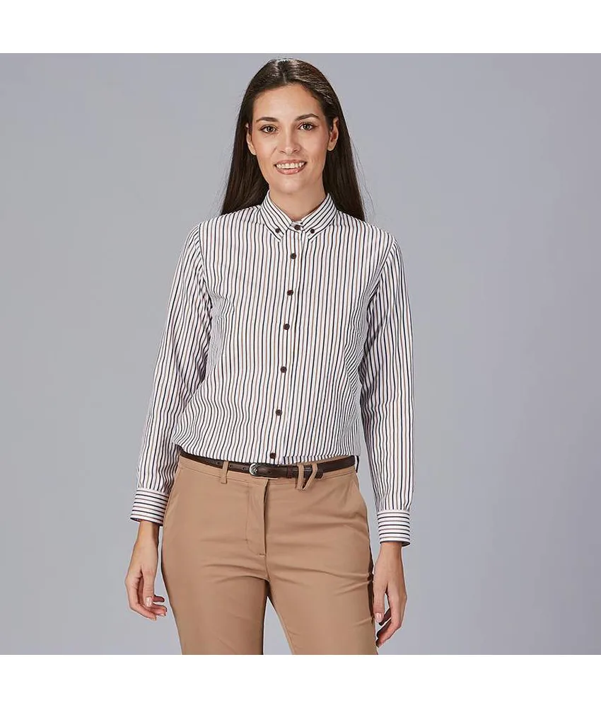Camicia donna a righe bicolore simonetta Garys