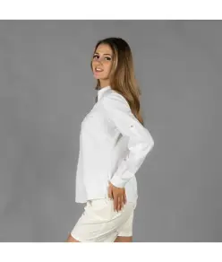 Camicia donna chambray collo alla coreana lanay Garys