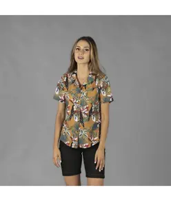 Camicia donna collo al revers hawaii Garys