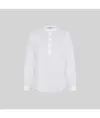 Camicia donna lino/cotone collo coreana kaula Garys