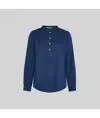 Camicia donna lino/cotone collo coreana kaula Garys