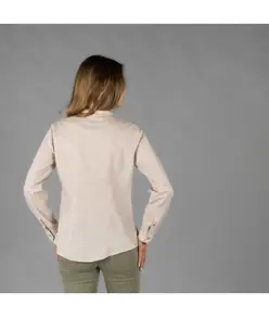 Camicia donna lino/cotone collo coreana kaula Garys
