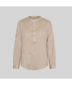 Camicia donna lino/cotone collo coreana kaula Garys