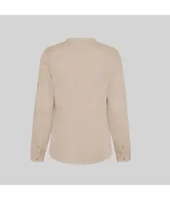 Camicia donna lino/cotone collo coreana kaula Garys