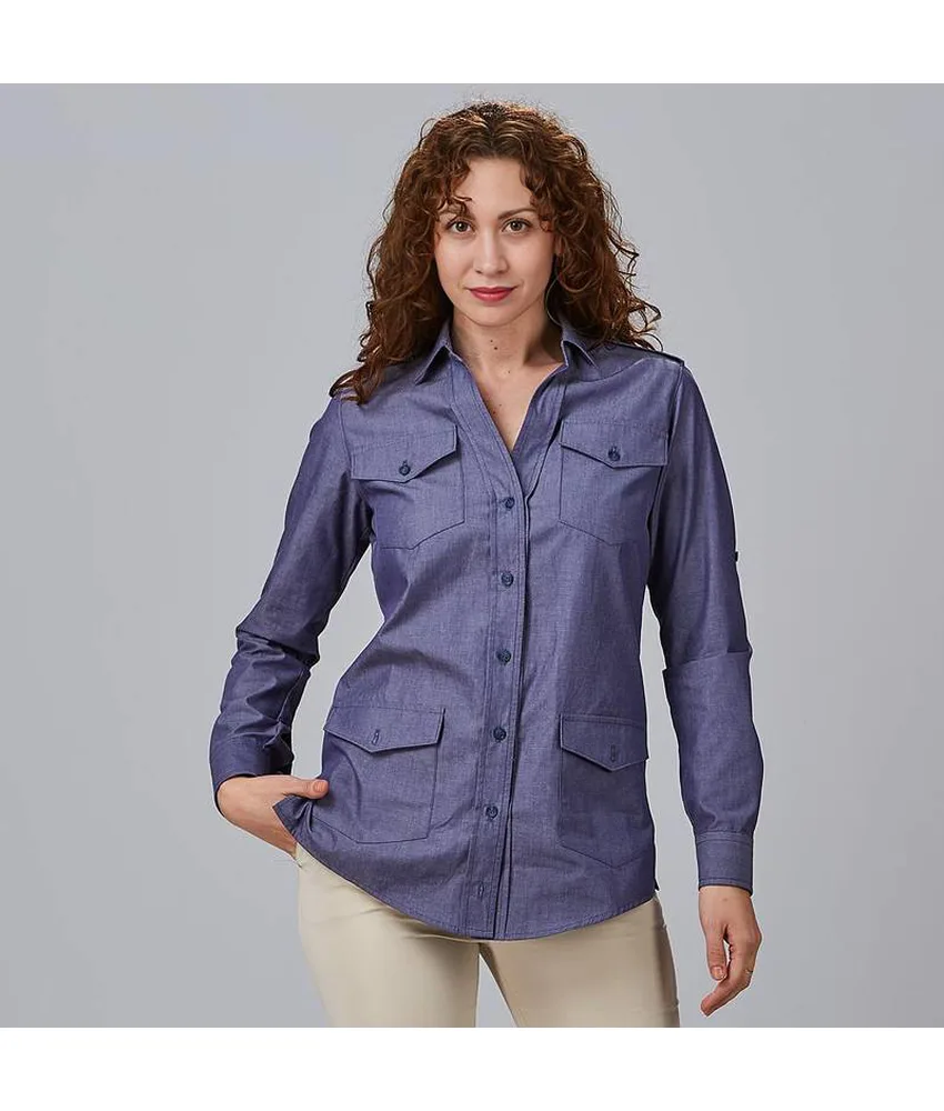 Camicia donna manica roll up daniela Garys