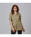 Camicia donna manica roll up livia Garys
