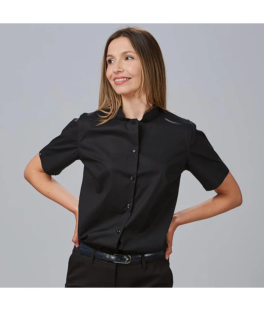 Camicia donna m/c c/mao elastan Garys