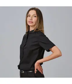 Camicia donna m/c c/mao elastan Garys