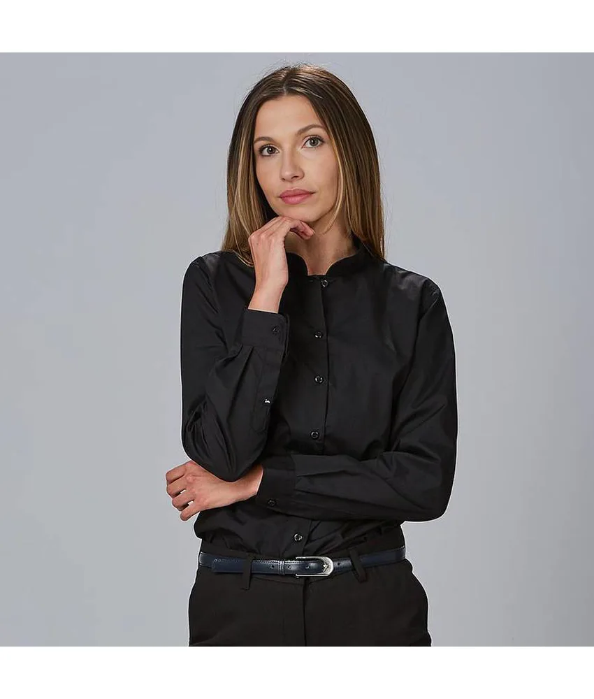 Camicia donna m/l c/mao elastan Garys