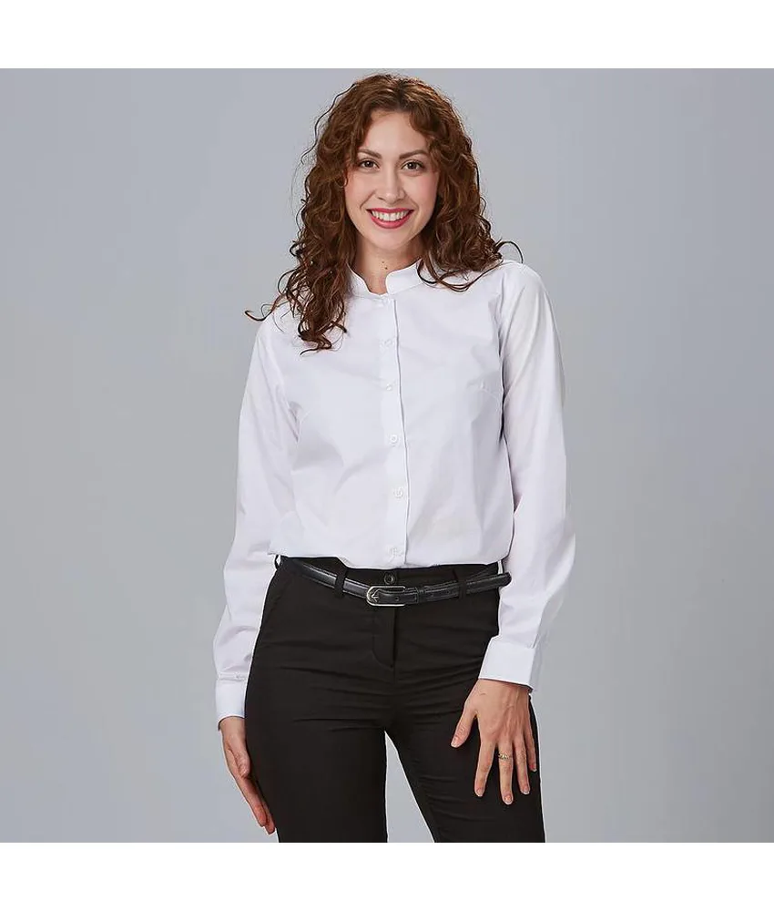Camicia donna m/l c/mao elastan Garys
