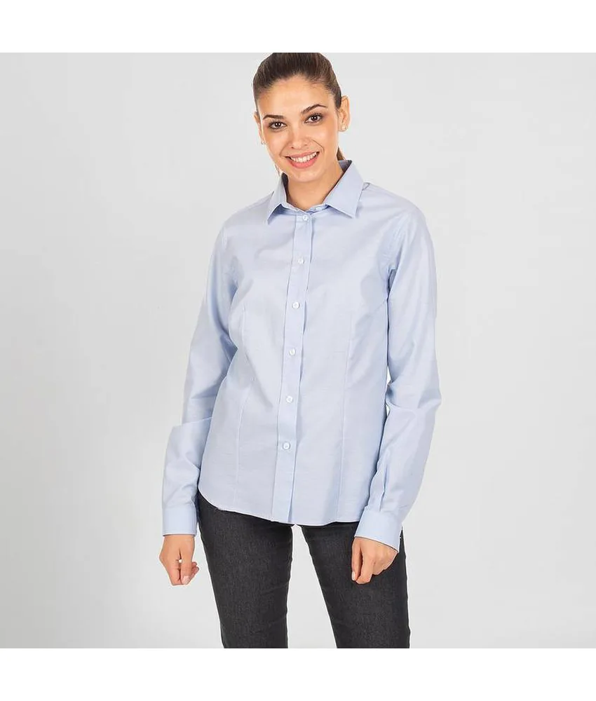 Camicia donna m/l oxford Garys Redline, 140 gr/m²