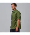Camicia unisex slim fit manica roll up michele Garys