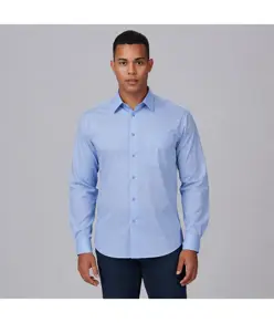 Camicia uomo 1 tasca m/lunga nera Garys