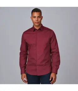 Camicia uomo 1 tasca m/lunga nera Garys