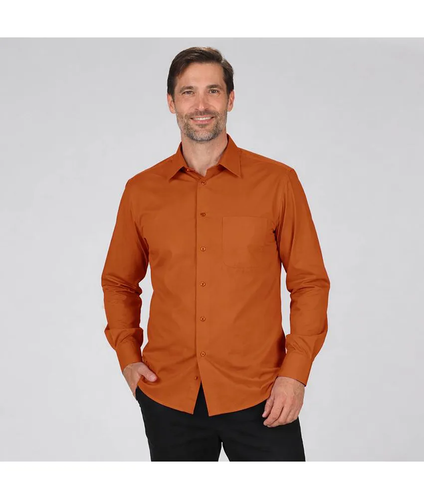 Camicia uomo 1 tasca m/lunga nera Garys