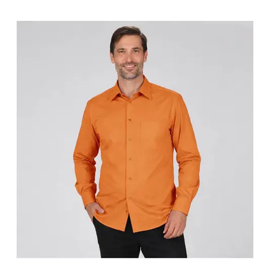 Camicia uomo 1 tasca m/lunga nera Garys