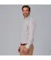 Camicia uomo a righe bicolore slim fit alessandro Garys