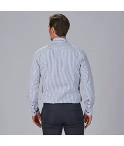 Camicia uomo a righe bicolore slim fit alessandro Garys