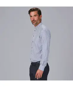 Camicia uomo a righe bicolore slim fit alessandro Garys