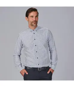 Camicia uomo a righe bicolore slim fit alessandro Garys