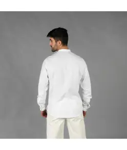 Camicia uomo chambray collo alla coreana nias Garys