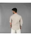 Camicia uomo chambray collo alla coreana nias Garys