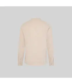 Camicia uomo chambray collo alla coreana nias Garys