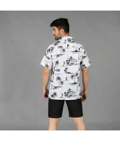 Camicia uomo colleto a revers hawaii Garys