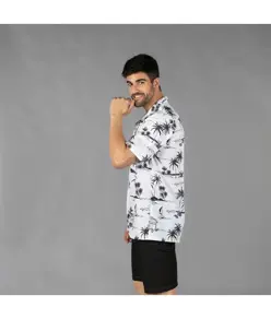 Camicia uomo colleto a revers hawaii Garys