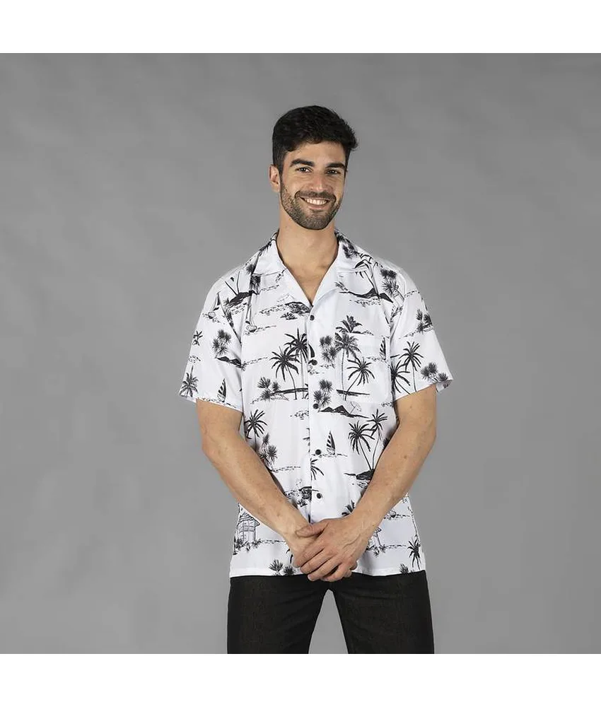 Camicia uomo colleto a revers hawaii Garys